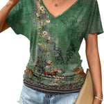 Zeagoo Women's Short Sleeve Shirts V Neck Blouse