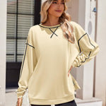 Zeagoo Women's Oversized Sweatshirts Hoodies Side Zipper Pullover