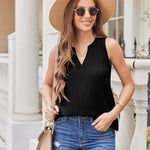 Zeagoo Womens Tank Tops Sleeveless V Neck 2024 Basic Summer Casual Fashion Blouses Shirt