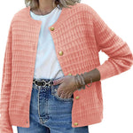Zeagoo Women's Knit Cardigan Long Sleeve Open Front Cropped Jackets