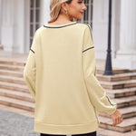 Zeagoo Women's Oversized Sweatshirts Hoodies Side Zipper Pullover