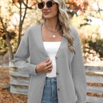 Zeagoo Women's Oversized Button Sweaters Open Front Cardigans