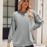 Zeagoo Women's Oversized Sweatshirts Hoodies Side Zipper Pullover
