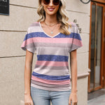 Zeagoo Women's Short Sleeve Shirts V Neck Blouse