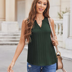 Zeagoo Womens Tank Tops Sleeveless V Neck 2024 Basic Summer Casual Fashion Blouses Shirt