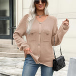 Zeagoo Womens Knit Cardigan Sweaters Button Down Shirts