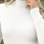 Zeagoo Women's Turtleneck Sweaters Fitted Long Sleeve Shirts