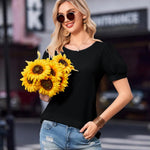 Zeagoo Women's T-Shirt Crew Neck Short Sleeve Tops (DE Only)
