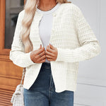 Zeagoo Women's Knit Cardigan Long Sleeve Open Front Cropped Jackets