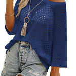 Zeagoo Womens Summer Outfits Crochet Hollow Out Tops