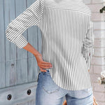 Zeagoo Womens Button Down Shirts Long Sleeve V Neck Tops