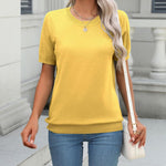 Zeagoo Womens Summer Short Sleeve Tops Pullover Sweaters
