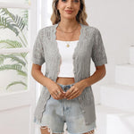 Zeagoo Women's Short Sleeve Cardigan V-Neck Button up Sweater