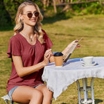 Zeagoo Women's T-Shirt Summer Short Sleeve Shirt (DE Only)