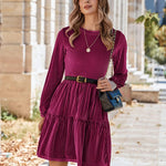 Zeagoo Women's Long Sleeve Elegant Velvet Dress (DE Only)