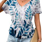 Zeagoo Women's Short Sleeve Shirts V Neck Blouse