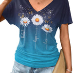 Zeagoo Women's Short Sleeve Shirts V Neck Blouse