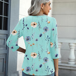 Zeagoo Womens 3/4 Length Sleeve Tunic Tops