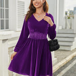 Zeagoo Women's Velvet Dress, Elegant Ball Dresses
