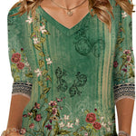 Zeagoo Womens 3/4 Length Sleeve Tunic Tops