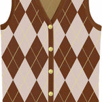 Zeagoo Womens Sweater Vest V Neck Button Down Shirts