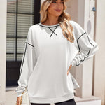 Zeagoo Women's Oversized Sweatshirts Hoodies Side Zipper Pullover