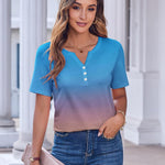 Zeagoo Womens Casual Short Sleeve V Neck Shirts