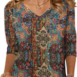 Zeagoo Womens 3/4 Length Sleeve Tunic Tops