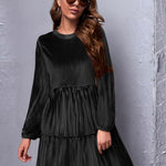 Zeagoo Women's Long Sleeve Elegant Velvet Dress (DE Only)