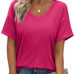 Zeagoo Womens Summer Tops Short Sleeve Casual Shirts Floral Tee