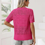 Zeagoo Women's Short Sleeve Cardigan V-Neck Button up Sweater