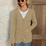 Zeagoo Women's V Neck Button Long Cardigan Sweater