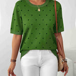 Zeagoo Womens Sweaters Short Sleeve Top