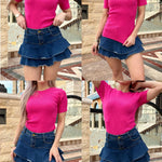 Zeagoo Women's Short Sleeve Basic Slim Fit Tops