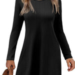 Zeagoo Women's Knitted Dress Long-Sleeve Elegant Dresses (DE Only)