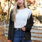 Zeagoo Women's Oversized Button Sweaters Open Front Cardigans