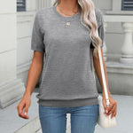 Zeagoo Womens Summer Short Sleeve Tops Pullover Sweaters