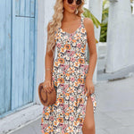 Zeagoo Womens Elastic Sleeveless Cami A Line V Neck Sundress