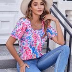 Zeagoo Womens Summer Tops Casual Puff Short Sleeve T Shirts