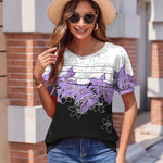 Zeagoo Womens Short Sleeve Tops Floral Boho Shirts