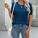 Zeagoo Womens Summer Short Sleeve Tops Pullover Sweaters