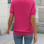 Zeagoo Womens Summer Short Sleeve Tops Pullover Sweaters