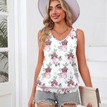 Zeagoo Womens Summer Tank Tops V Neck Sleeveless Tops