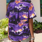 Zeagoo Womens Hawaiian Button Down Shirts Casual Floral Tropical Shirt