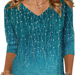Zeagoo Womens 3/4 Length Sleeve Tunic Tops