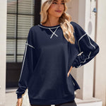 Zeagoo Women's Oversized Sweatshirts Hoodies Side Zipper Pullover