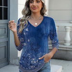 Zeagoo Womens 3/4 Length Sleeve Tunic Tops