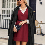 Zeagoo Women's Oversized Sweater Vest Dress V Neck Knit Pullover