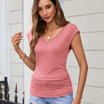 Zeagoo Womens Tank Tops Cute Tops V Neck Cap Sleeeve Tshirts