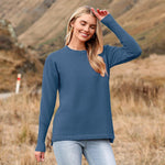 Zeagoo Women's Long Sleeve Sweater Casual Ribbed Knit Pullover